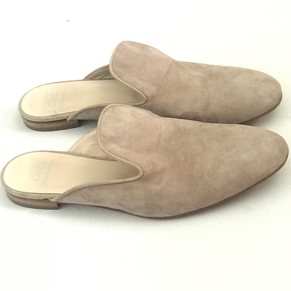 Sold Dee Keller 39 1/2 stone suede slip on mule 9 1/2 - Picture 3 of 5